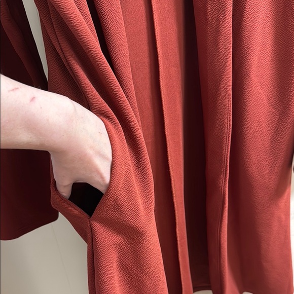 Rust Open Front Cardigan - Picture 4 of 4